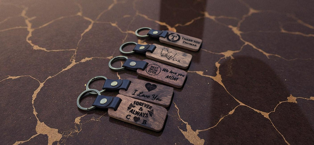 Custom Engraved Wooden Keychains