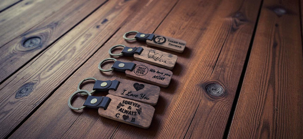 Custom Engraved Wooden Keychains