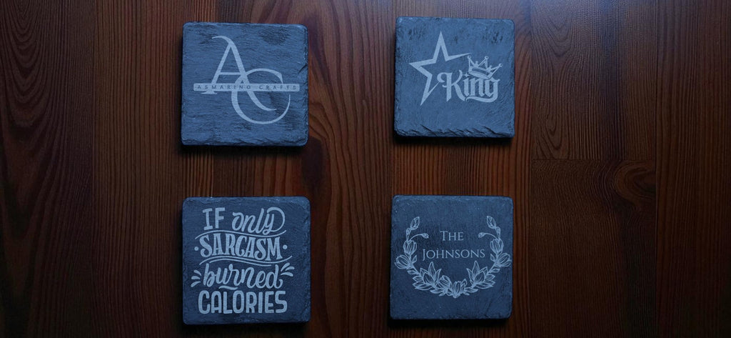 Custom Engraved Stone Coasters