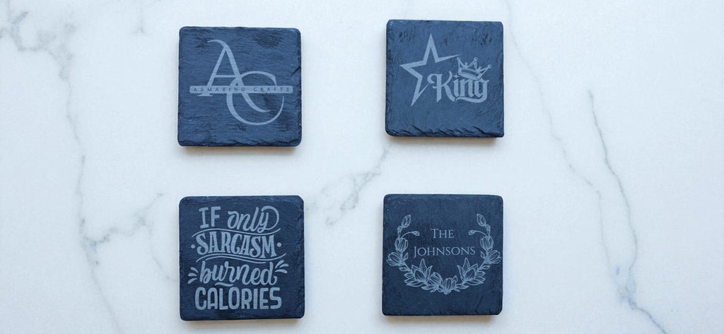 Custom Engraved Stone Coasters