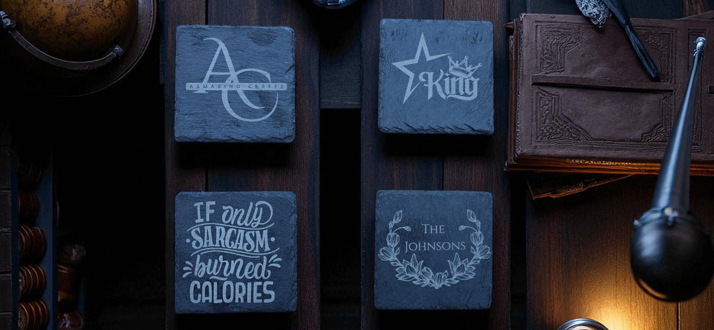 Custom Engraved Stone Coasters