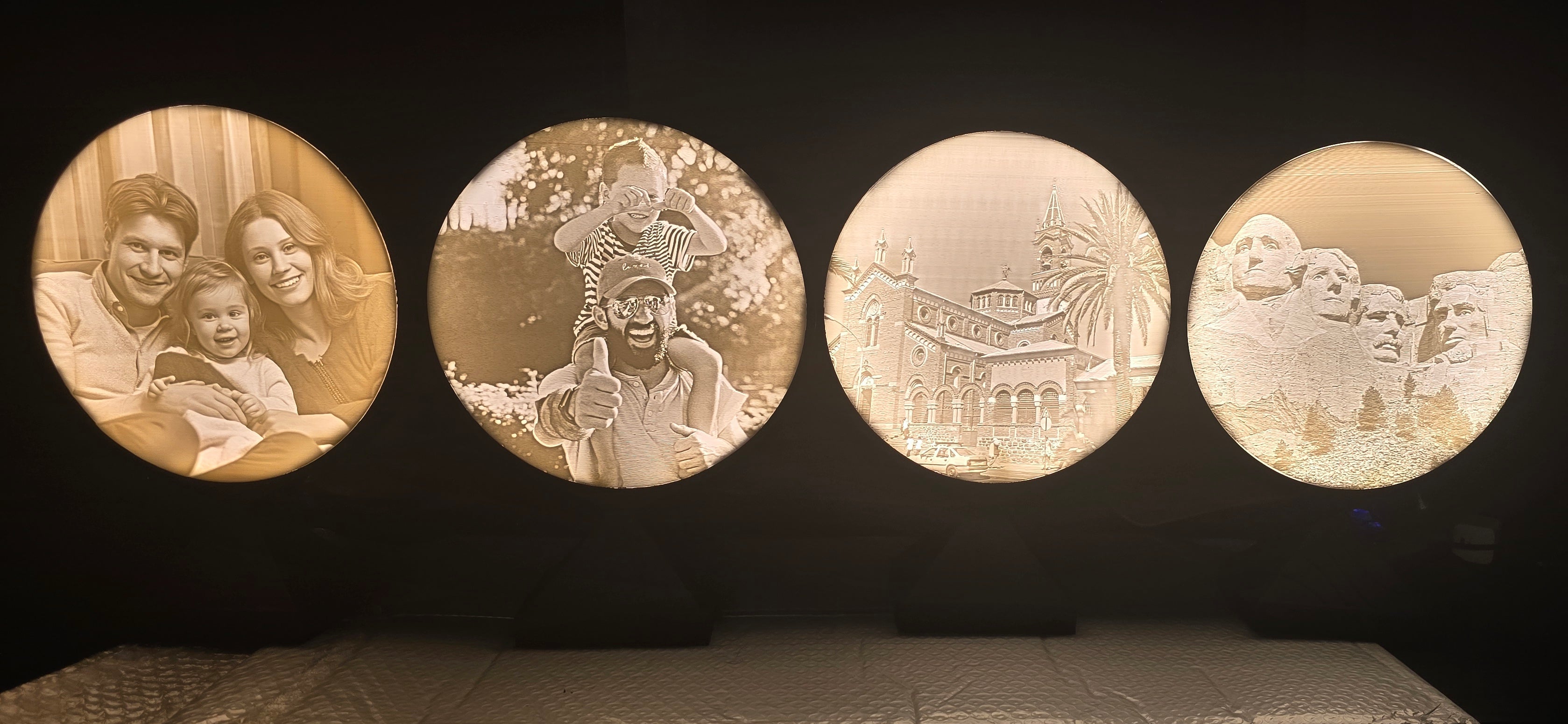 Custom Made to order  Circular Lithophane