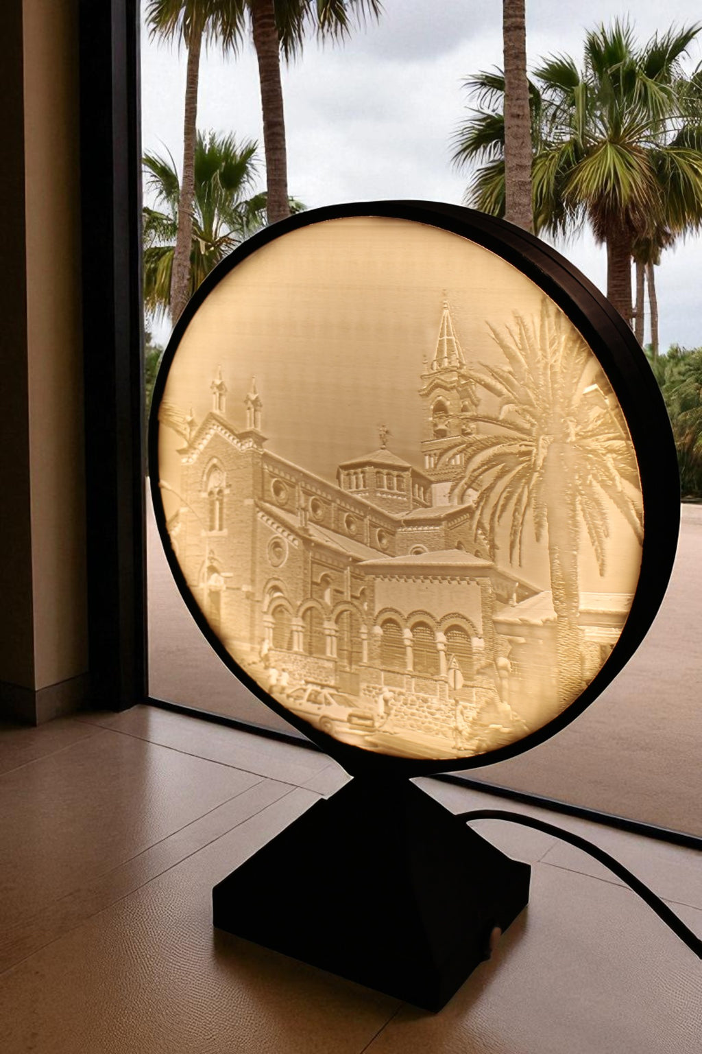 Custom Made to order  Circular Lithophane