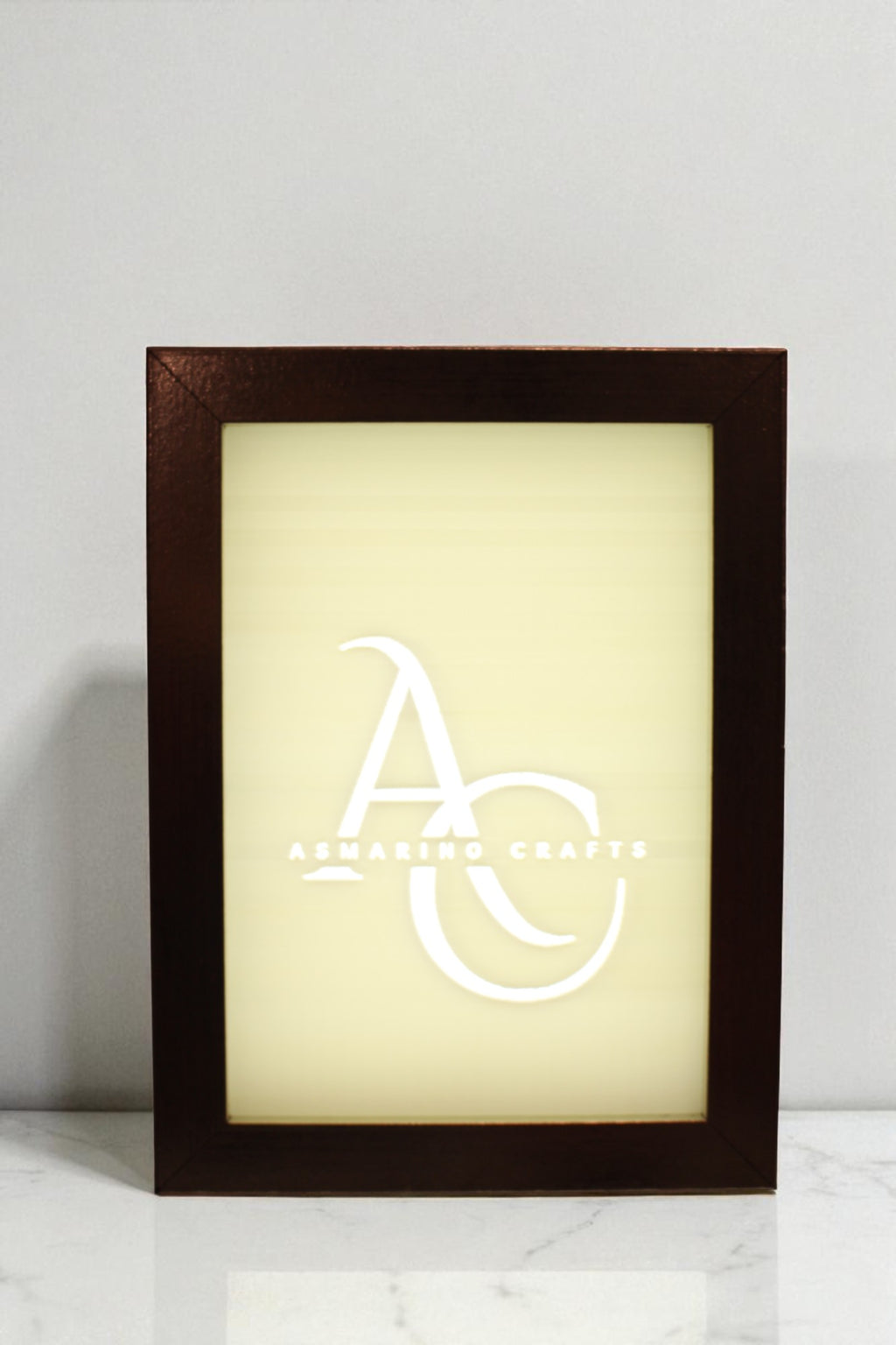 Custom Made to Order Lithophane with wooden frame