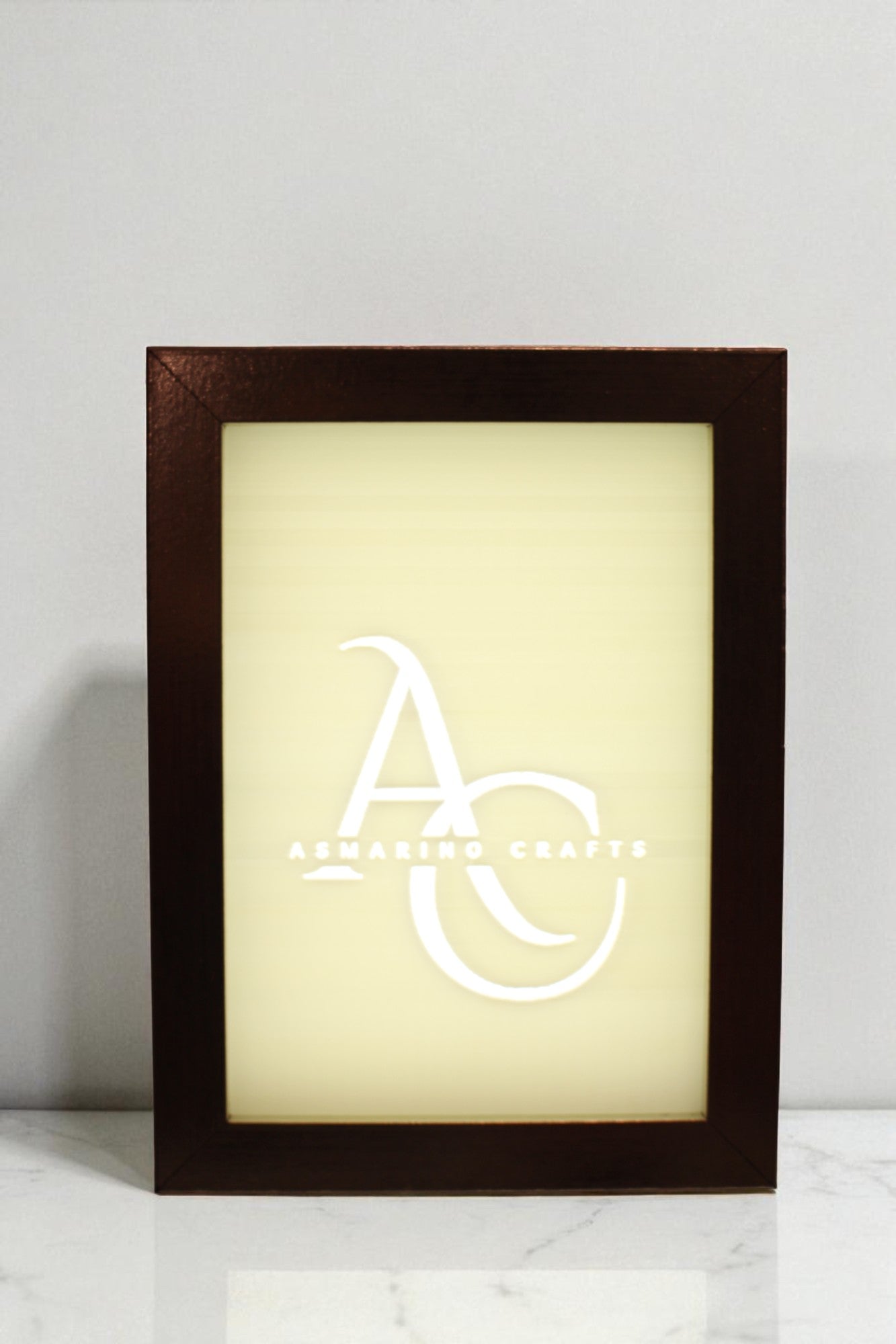 Custom Made to Order Lithophane with wooden frame
