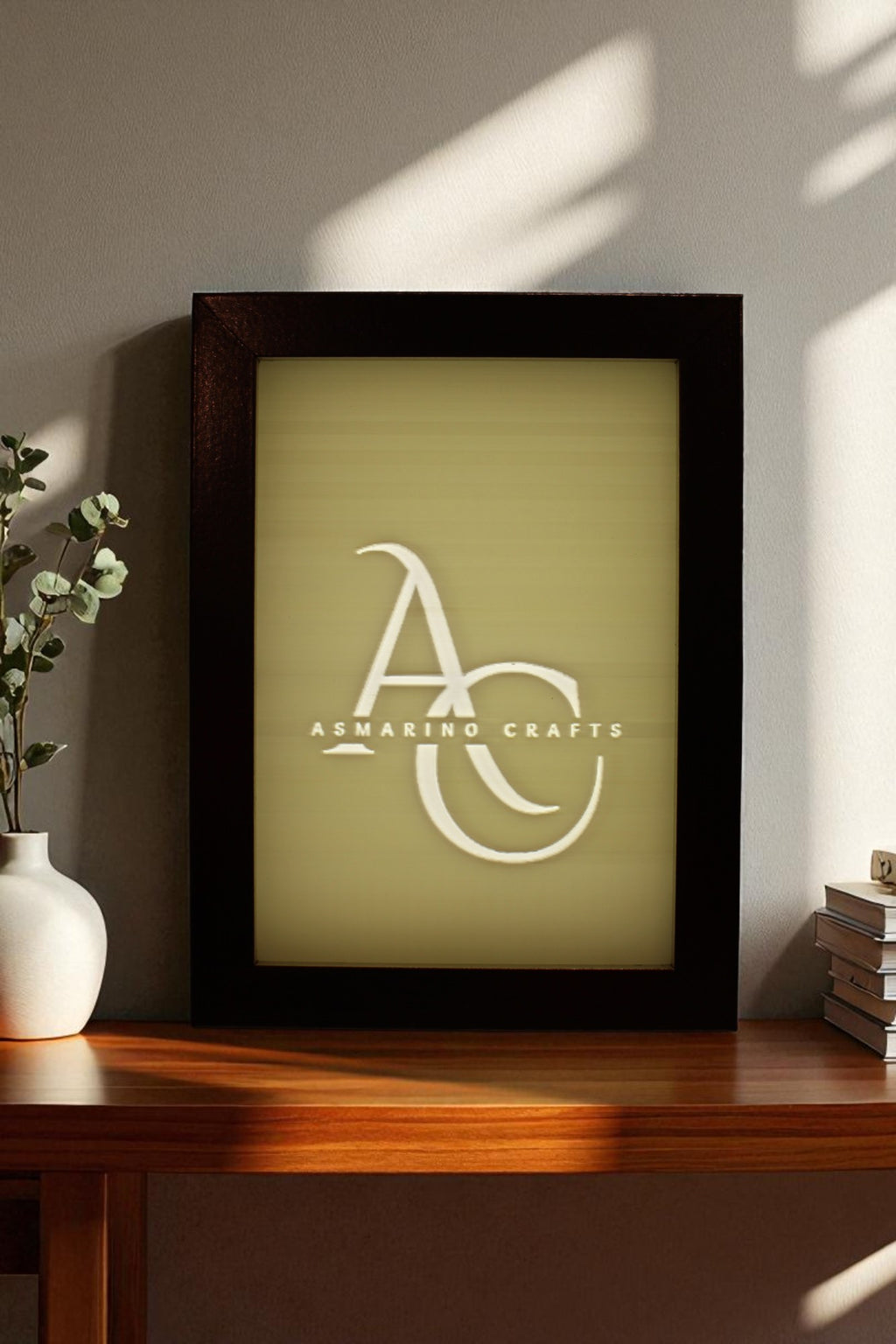 Custom Made to Order Lithophane with wooden frame