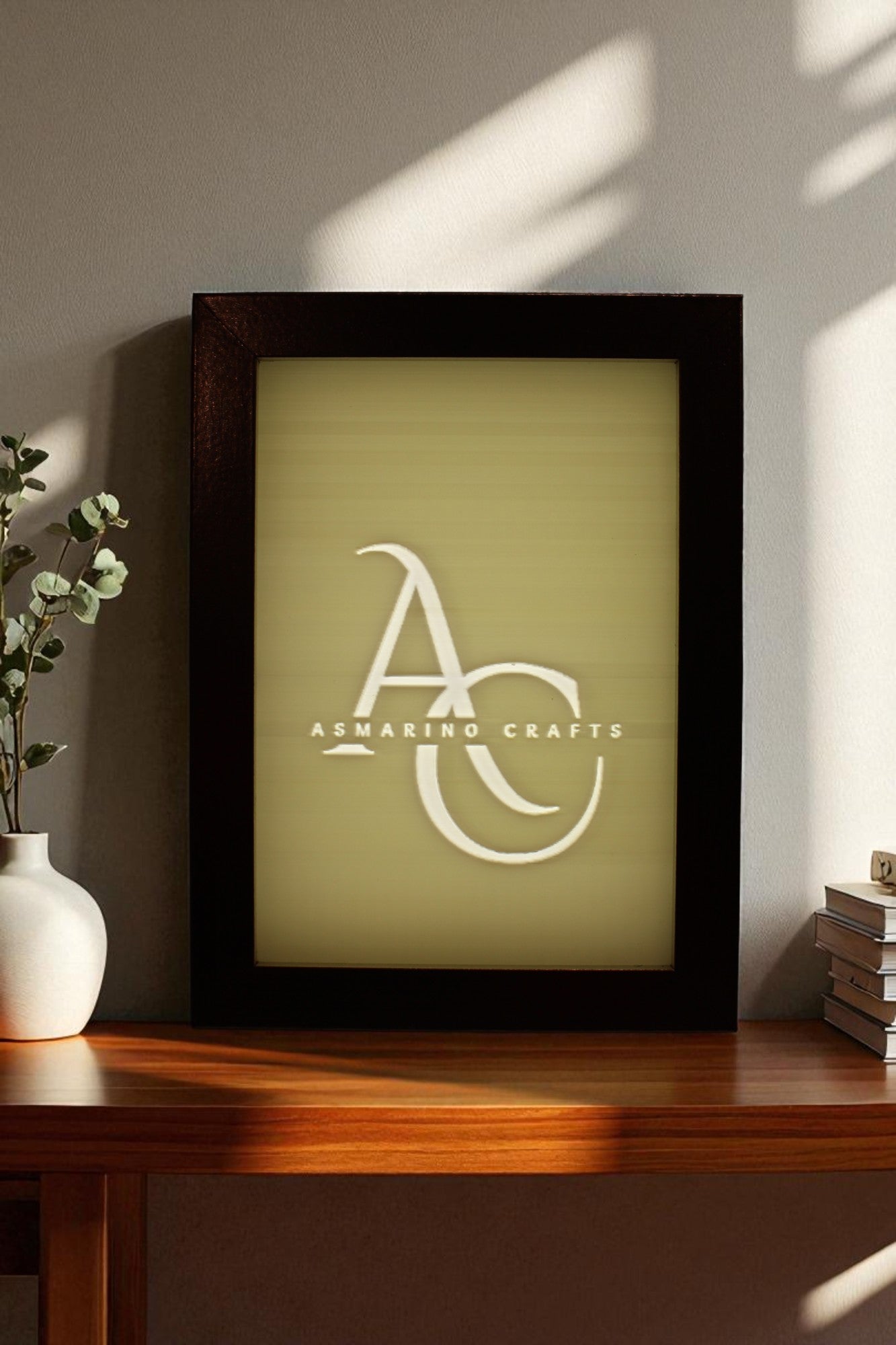 Custom Made to Order Lithophane with wooden frame