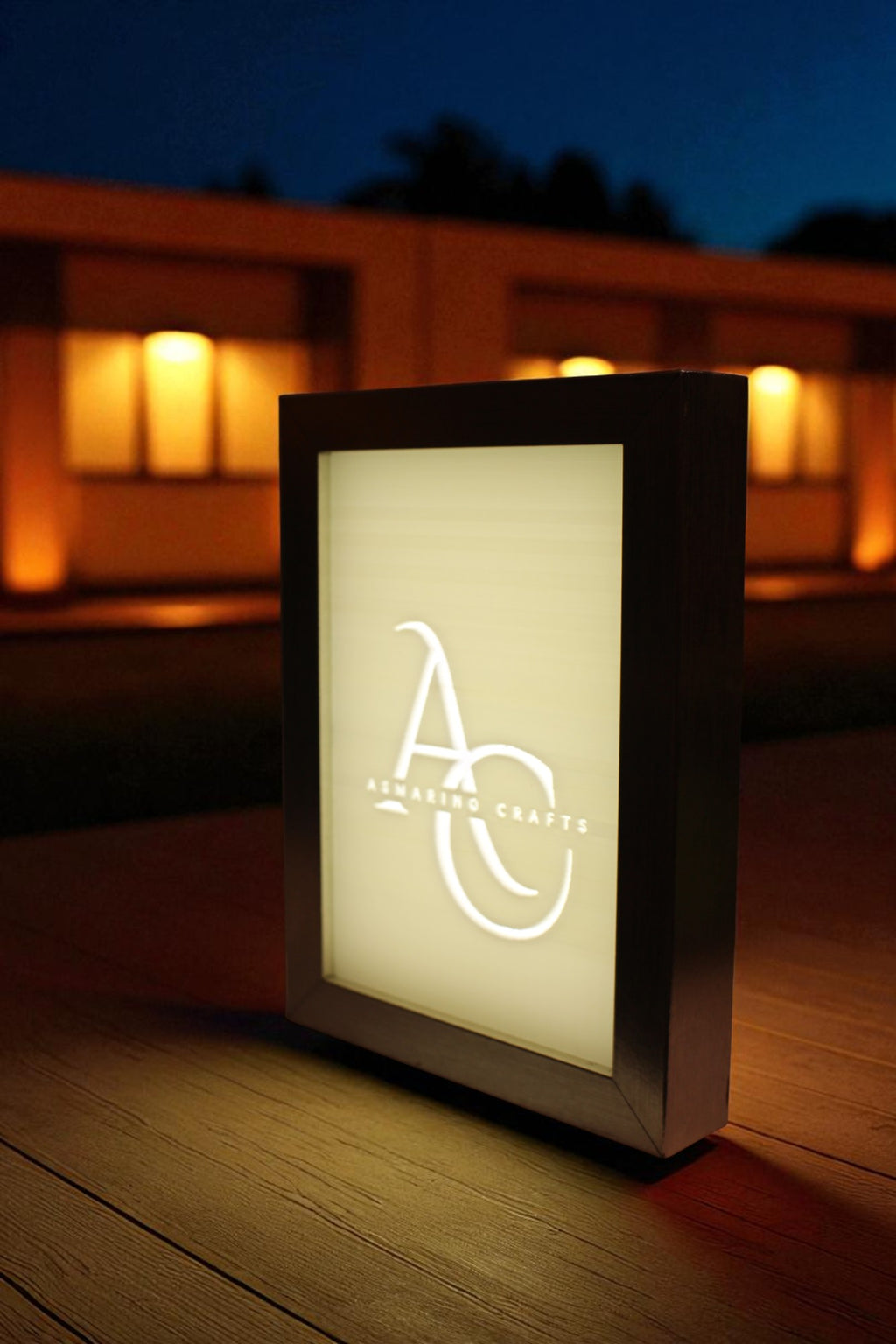 Custom Made to Order Lithophane with wooden frame