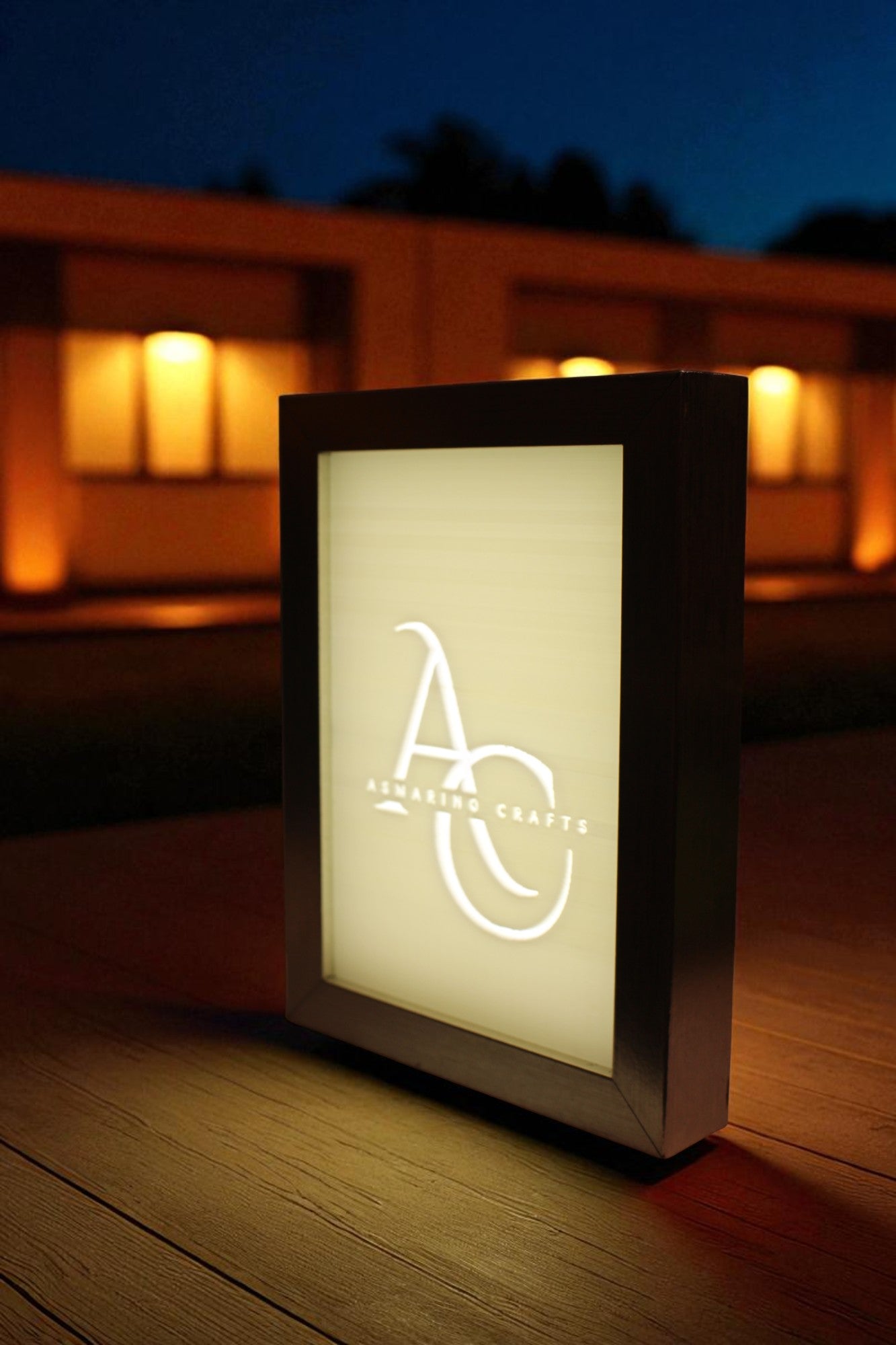 Custom Made to Order Lithophane with wooden frame