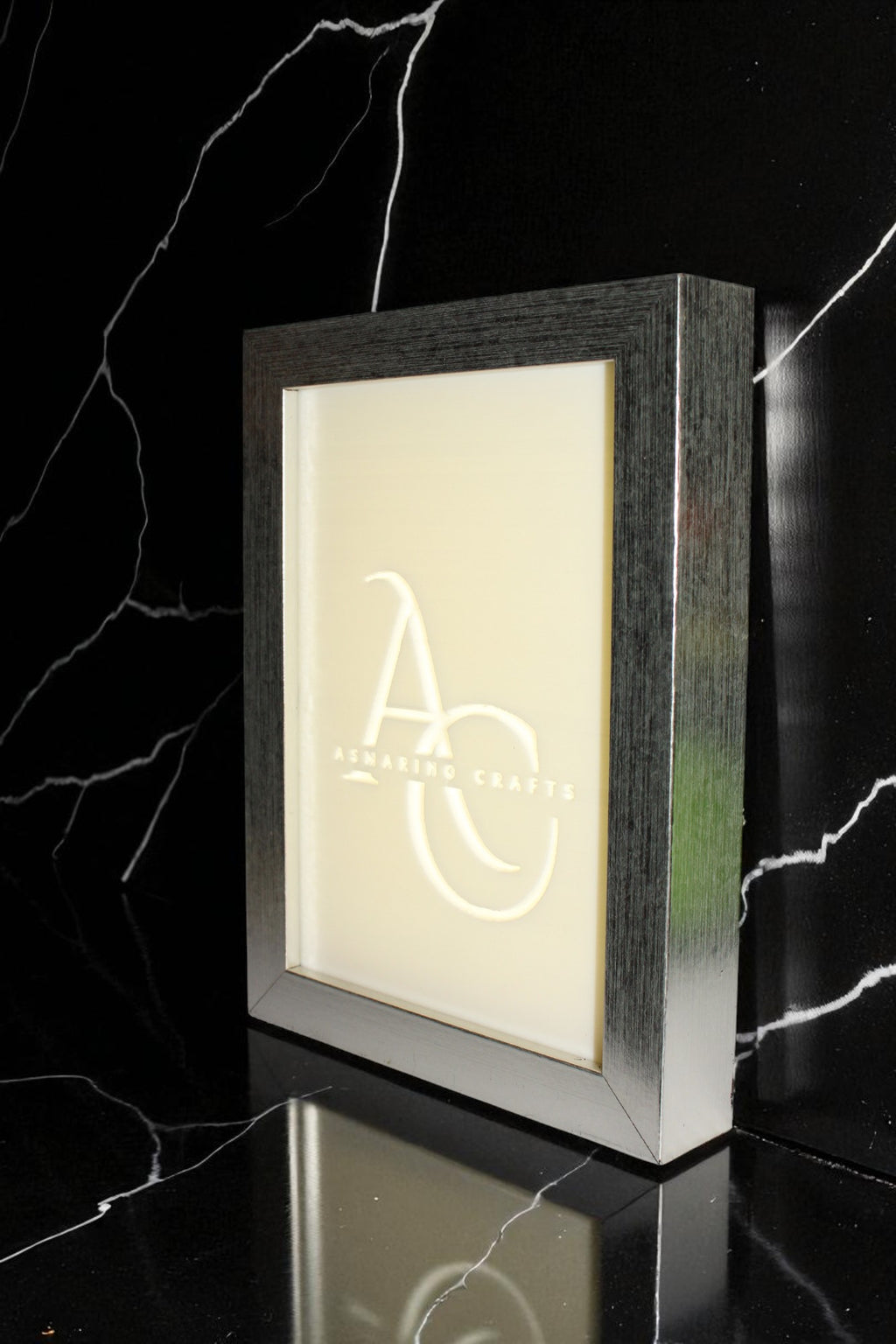 Custom Made to Order Lithophane with wooden frame