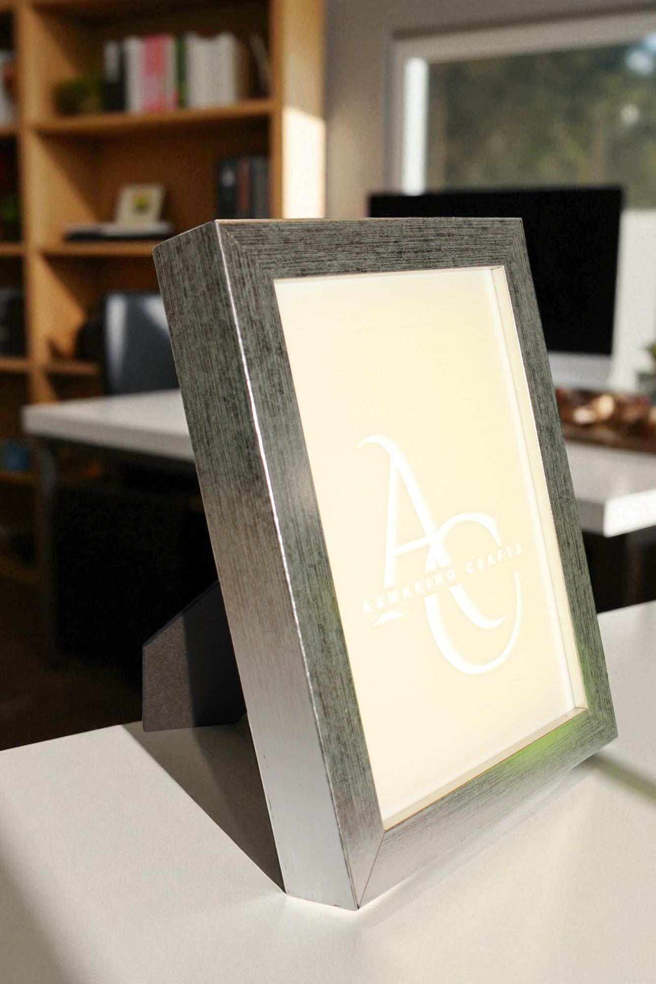 Custom Made to Order Lithophane with wooden frame