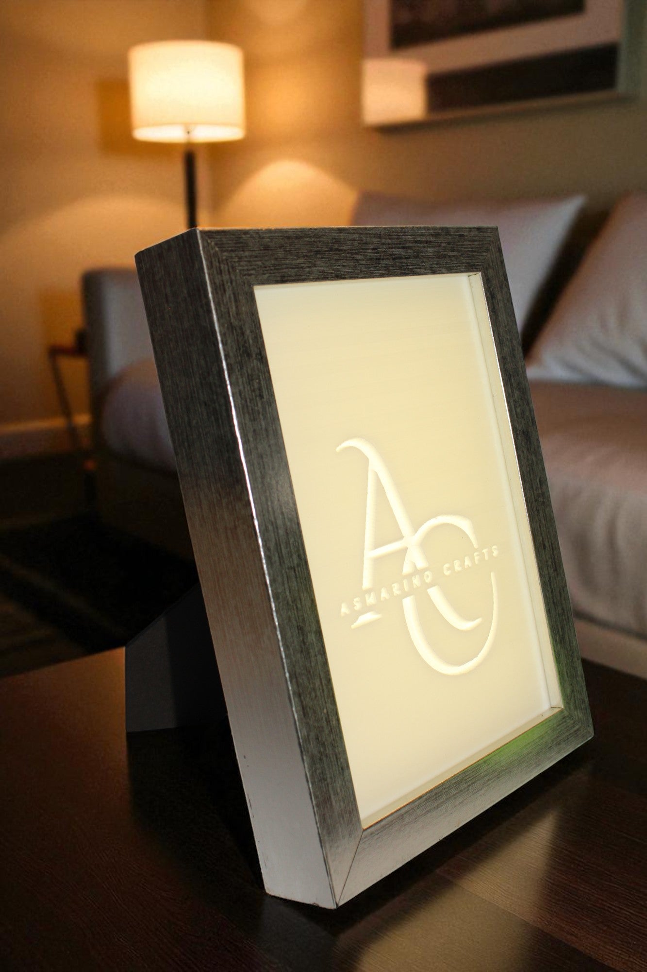 Custom Made to Order Lithophane with wooden frame